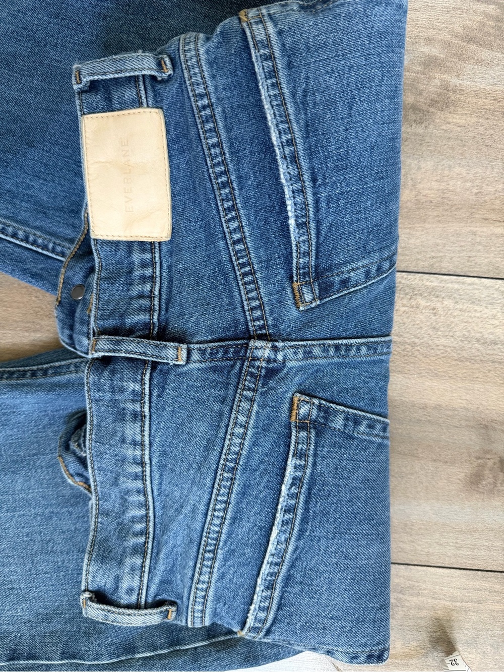 Everlane Women's Blue Cropped Straight Jeans - Picture 4 of 12
